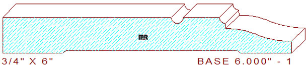 Baseboard 6" - 1 Baseboard 6" - 1