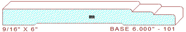 Baseboard 6" - 101 Baseboard 6" - 101