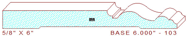 Baseboard 6" - 103 Baseboard 6" - 103
