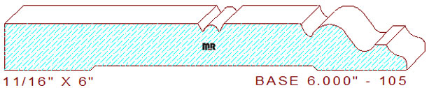 Baseboard 6" - 105 Baseboard 6" - 105
