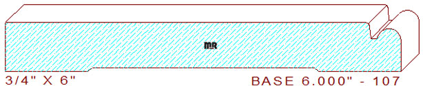 Baseboard 6" - 107 Baseboard 6" - 107