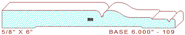 Baseboard 6" - 109 Baseboard 6" - 109