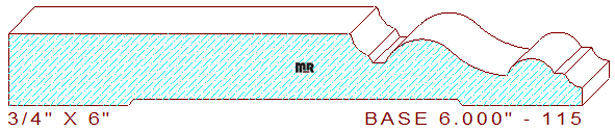 Baseboard 6" - 115 Baseboard 6" - 115