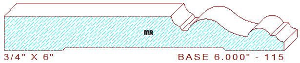 Baseboard 6" - 115