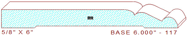 Baseboard 6" - 117 Baseboard 6" - 117
