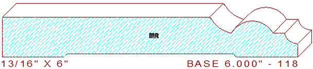 Baseboard 6" - 118 Baseboard 6" - 118