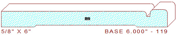 Baseboard 6" - 119 Baseboard 6" - 119