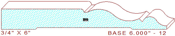 Baseboard 6" - 12 Baseboard 6" - 12