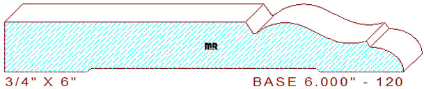Baseboard 6" - 120 Baseboard 6" - 120