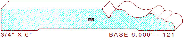 Baseboard 6" - 121