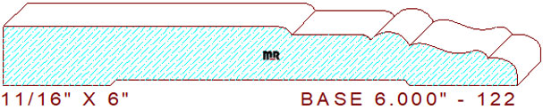 Baseboard 6" - 122 Baseboard 6" - 122