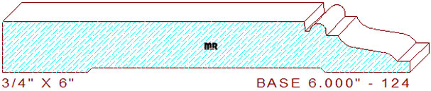 Baseboard 6" - 124 Baseboard 6" - 124