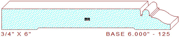 Baseboard 6" - 125