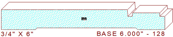 Baseboard 6" - 128 Baseboard 6" - 128