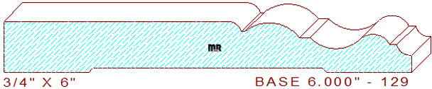 Baseboard 6" - 129 Baseboard 6" - 129