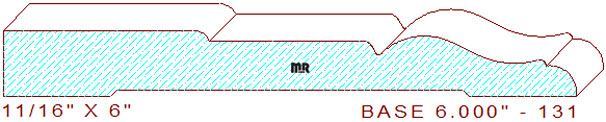 Baseboard 6" - 131 Baseboard 6" - 131