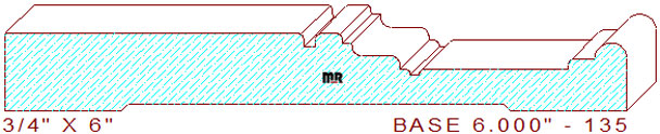 Baseboard 6" - 135 Baseboard 6" - 135