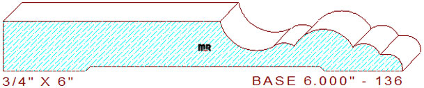 Baseboard 6" - 136 Baseboard 6" - 136