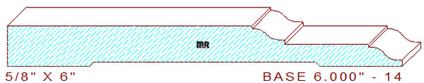 Baseboard 6" - 14 Baseboard 6" - 14