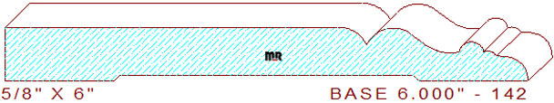 Baseboard 6" - 142 Baseboard 6" - 142