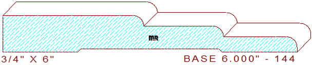Baseboard 6" - 144 Baseboard 6" - 144