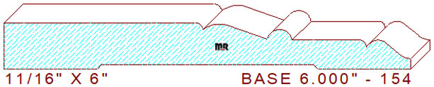 Baseboard 6" - 154 Baseboard 6" - 154