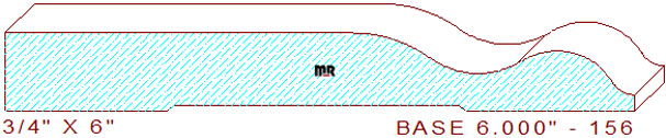 Baseboard 6" - 156 Baseboard 6" - 156
