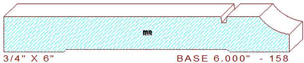 Baseboard 6" - 158 Baseboard 6" - 158