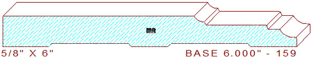Baseboard 6" - 159 Baseboard 6" - 159
