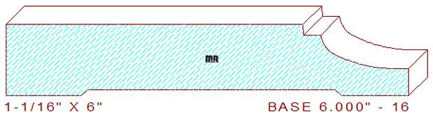 Baseboard 6" - 16 Baseboard 6" - 16