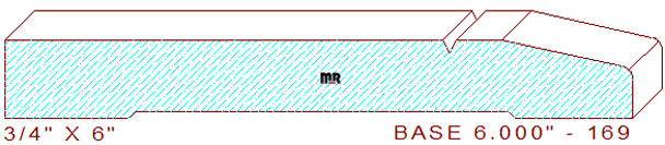 Baseboard 6" - 169 Baseboard 6" - 169