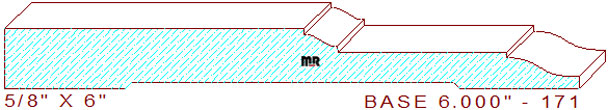 Baseboard 6" - 171 Baseboard 6" - 171