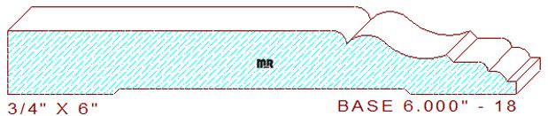 Baseboard 6" - 18 Baseboard 6" - 18
