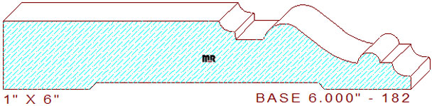 Baseboard 6" - 182 Baseboard 6" - 182