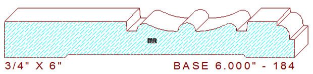 Baseboard 6" - 184 