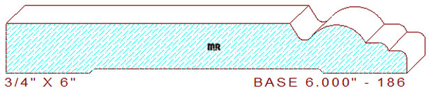 Baseboard 6" - 186 Baseboard 6" - 186