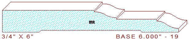 Baseboard 6" - 19 Baseboard 6" - 19