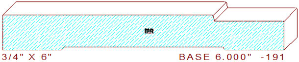Baseboard 6" - 191 Baseboard 6" - 191