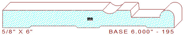 Baseboard 6" - 195 Baseboard 6" - 195