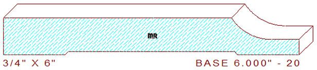 Baseboard 6" - 20