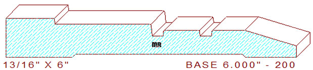 Baseboard 6" - 200 Baseboard 6" - 200