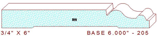 Baseboard 6" - 205