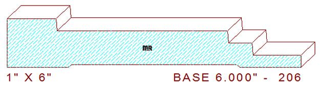 Baseboard 6" - 206 Baseboard 6" - 206