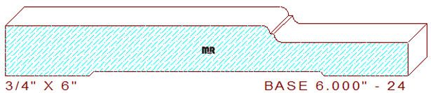Baseboard 6" - 24 Baseboard 6" - 24