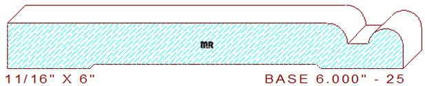Baseboard 6" - 25 Baseboard 6" - 25