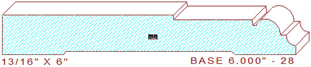 Baseboard 6" - 28 Baseboard 6" - 28