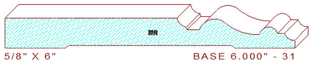 Baseboard 6" - 31 Baseboard 6" - 31