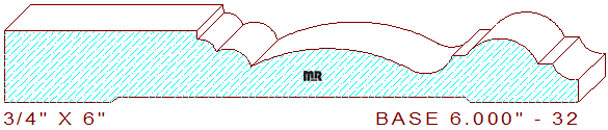 Baseboard 6" - 32 Baseboard 6" - 32