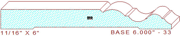 Baseboard 6" - 33 Baseboard 6" - 33