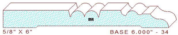Baseboard 6" - 34 Baseboard 6" - 34